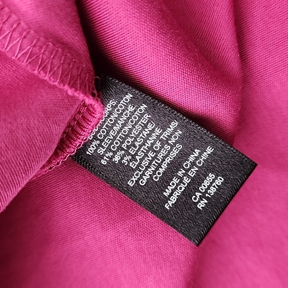 (S) RW&CO. Solid Color Eyelet Puff Statement Sleeves - Picture 6 of 8